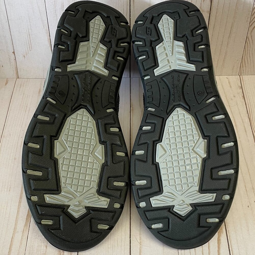 Skechers Men's Gomel Casual Sneakers Slip On Shoes EW 13 Wide W NEW Dark Gray - Picture 3 of 6